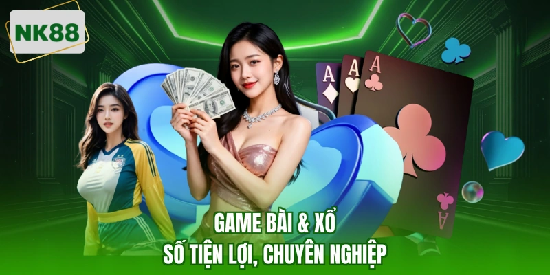 Game bài & xổ số tiện lợi, chuyên nghiệp